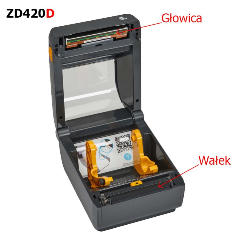 Wałek pod głowicę do Zebra ZD420D ZD620D, P1080383-413