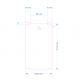 Przywieszka plastikowa 58x101, 500szt, biała, bez kleju, termotransferowa, F03 HDPE