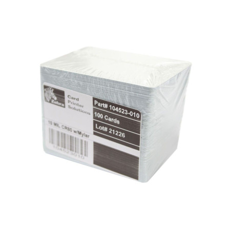 Etykiety, naklejki, samoprzylepne Zebra Premier Cards 104523-010