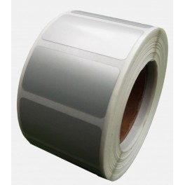 etykiety foliowe srebrne poliester 55x30 /1000