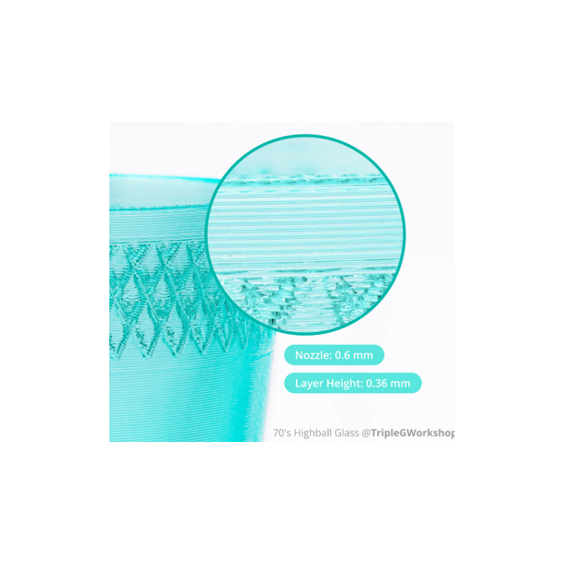 Bambu Lab PETG Translucent, 1kg, kolor: turkusowy (Teal)